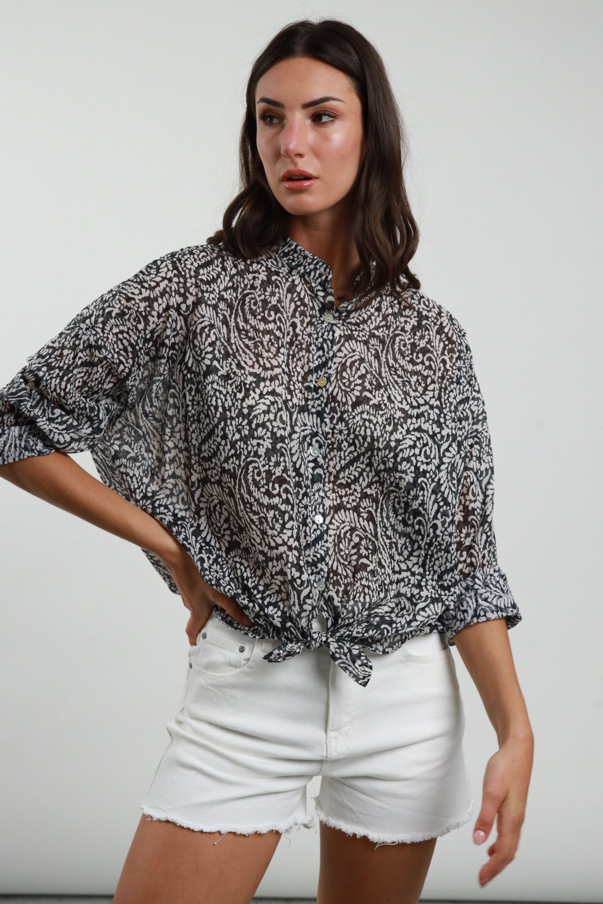 Susy Mix donna camicia 2356A-E25-BLU