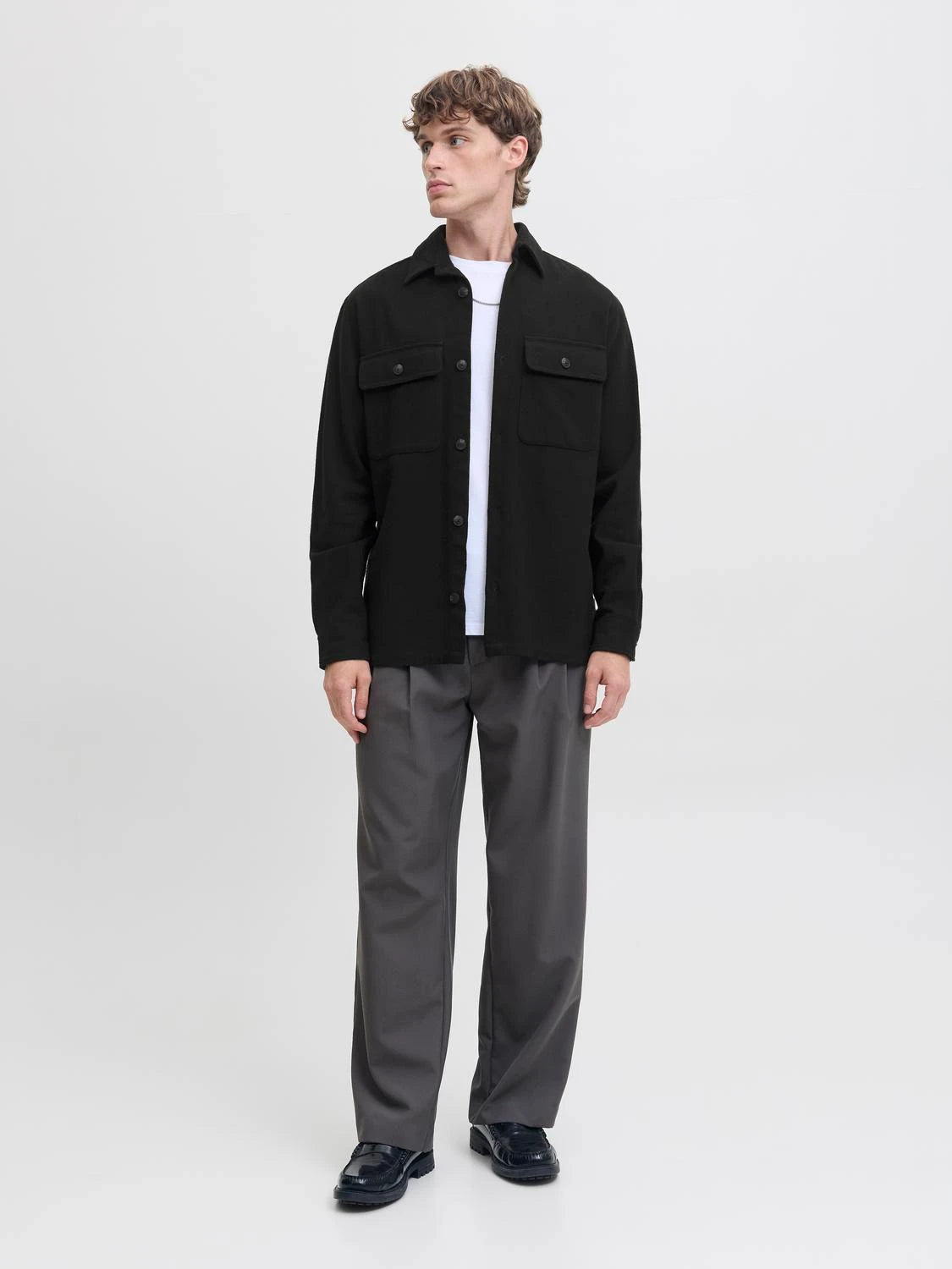 Jack & Jones uomo camicia RayleMelangeSolid 12286840