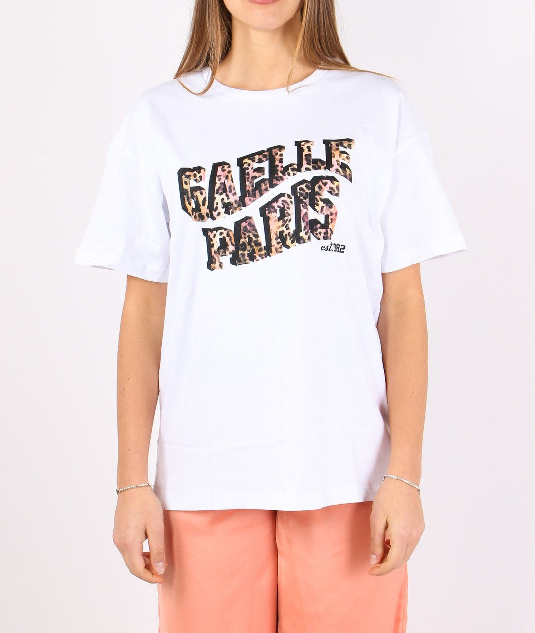 Gaelle donna t-shirt GAABW04530 - PTTS0037 - BI01 bianco