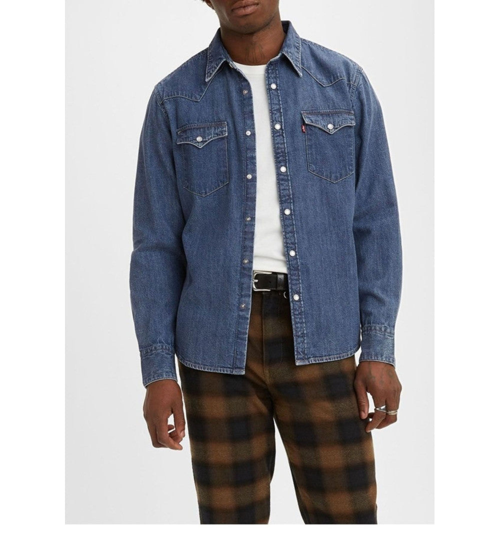 Levi's uomo camicia Barstow Western 85744-0041