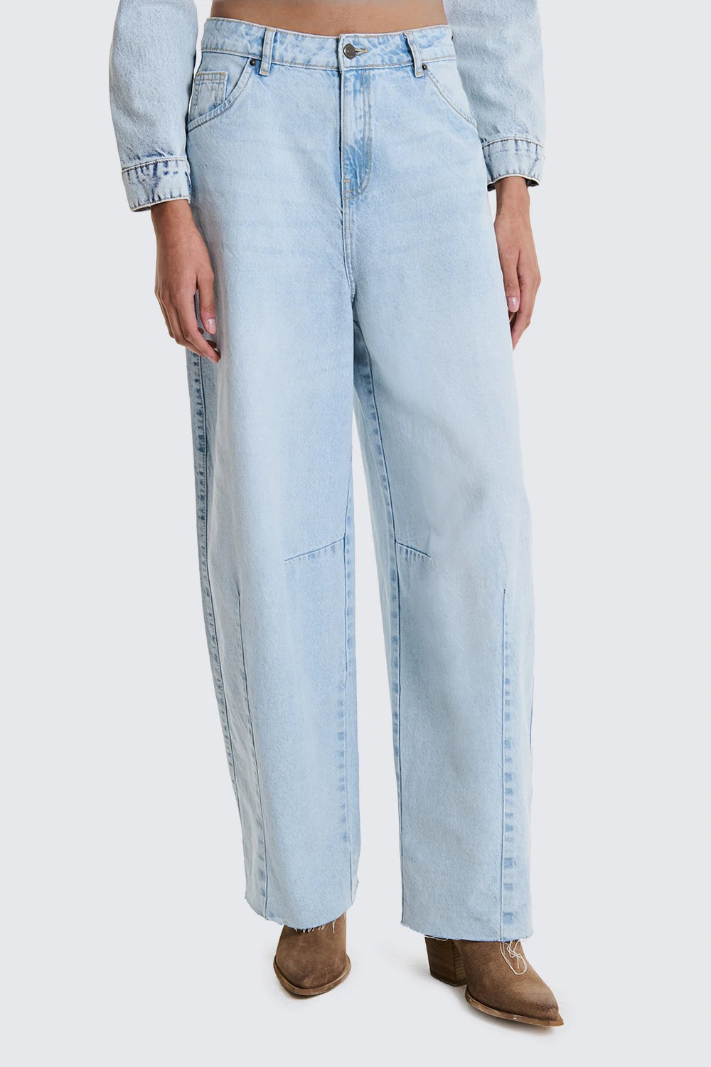 TWO WAY DONNA JEANS BARREL LIGHT BLUE - LISBONA
