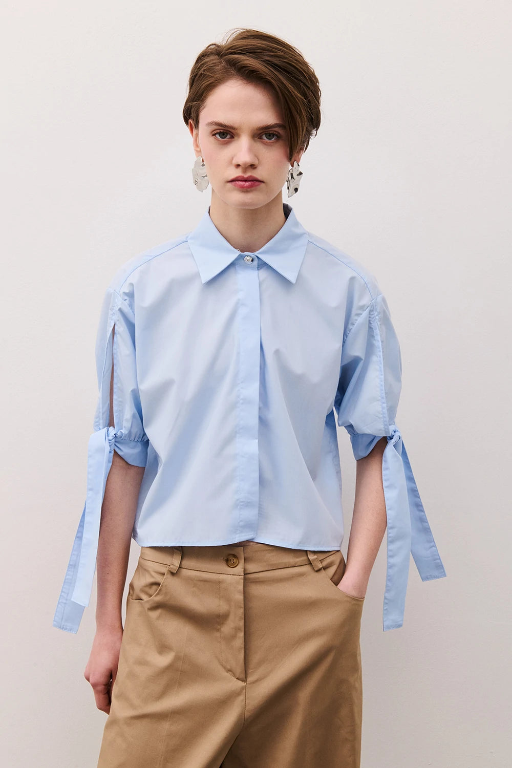 Two Way donna Blusa con fiocco provenzale BL26SP1056