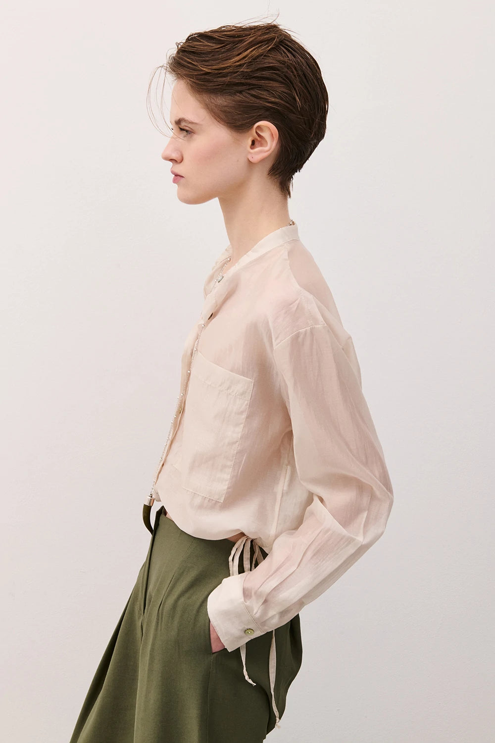 Two Way donna Blusa con tasche Burro 26SP1049