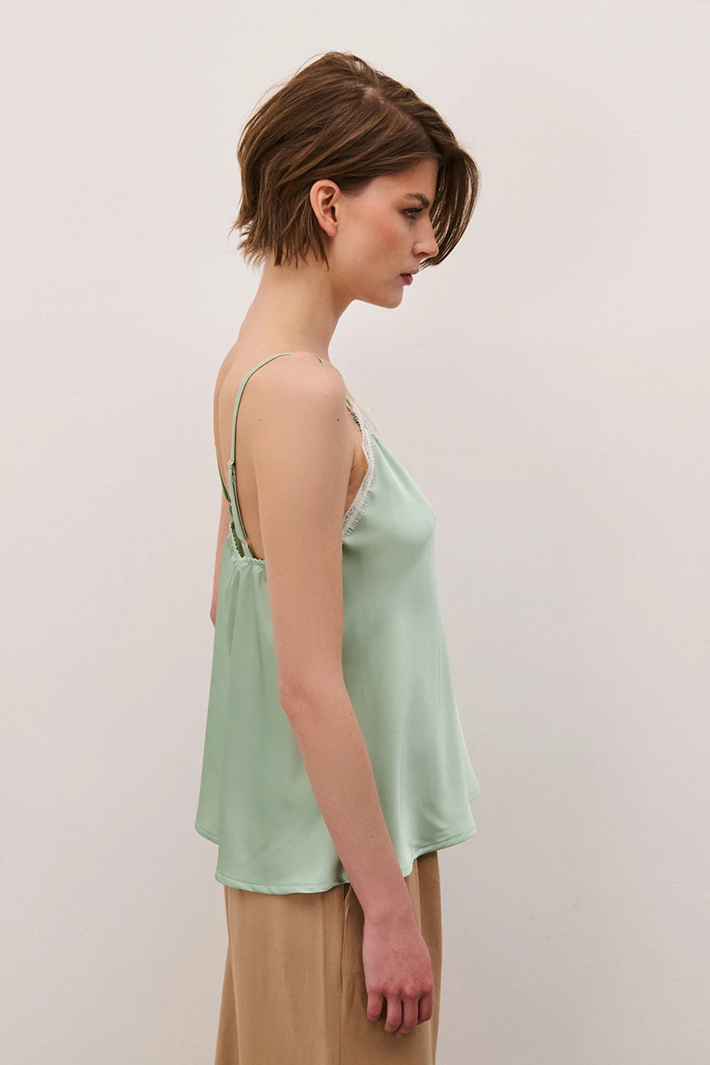 Two Way donna canotta pizzo Menta WC26SZEG8034