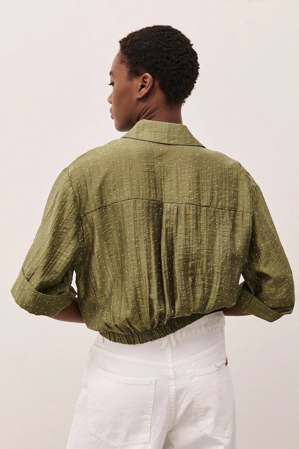 Two Way donna Camicia con Studs Verde M. SP1068