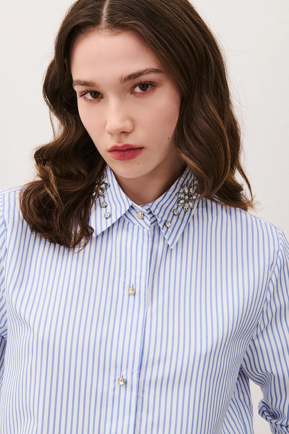 Two Way donna Camicia Strass Sky CAM25SB371