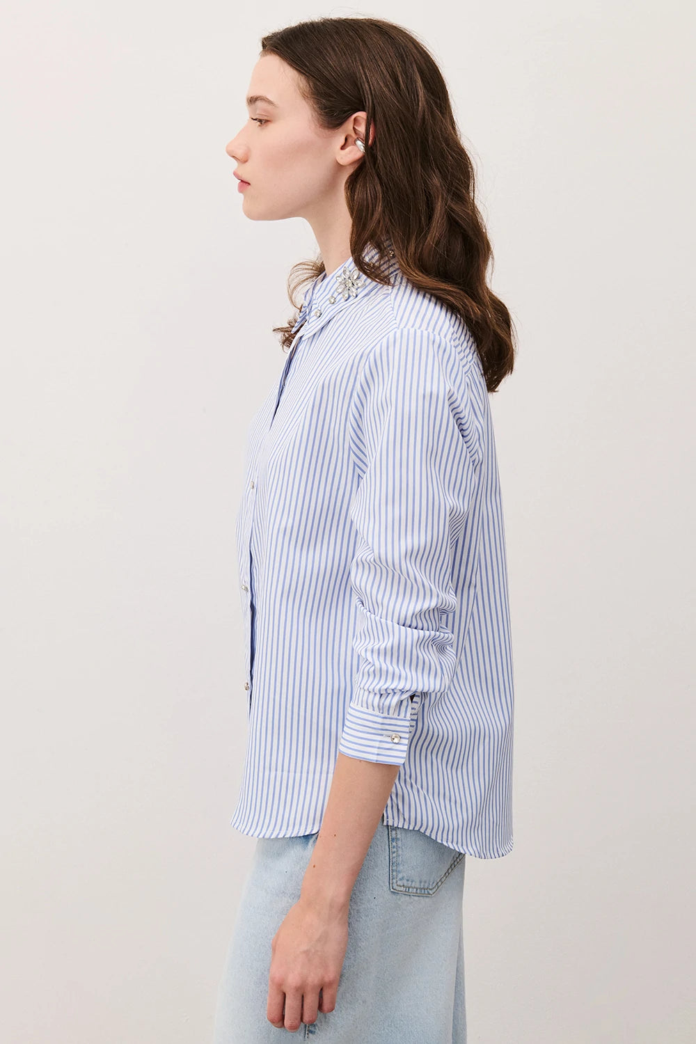Two Way donna Camicia Strass Sky CAM25SB371