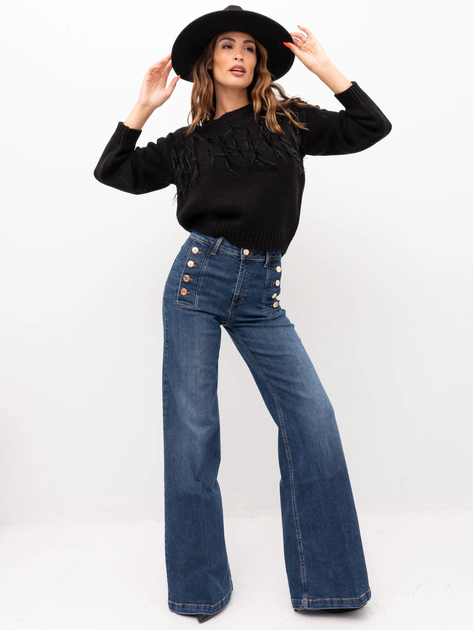 Vicolo donna jeans DS0009 Denim Blu