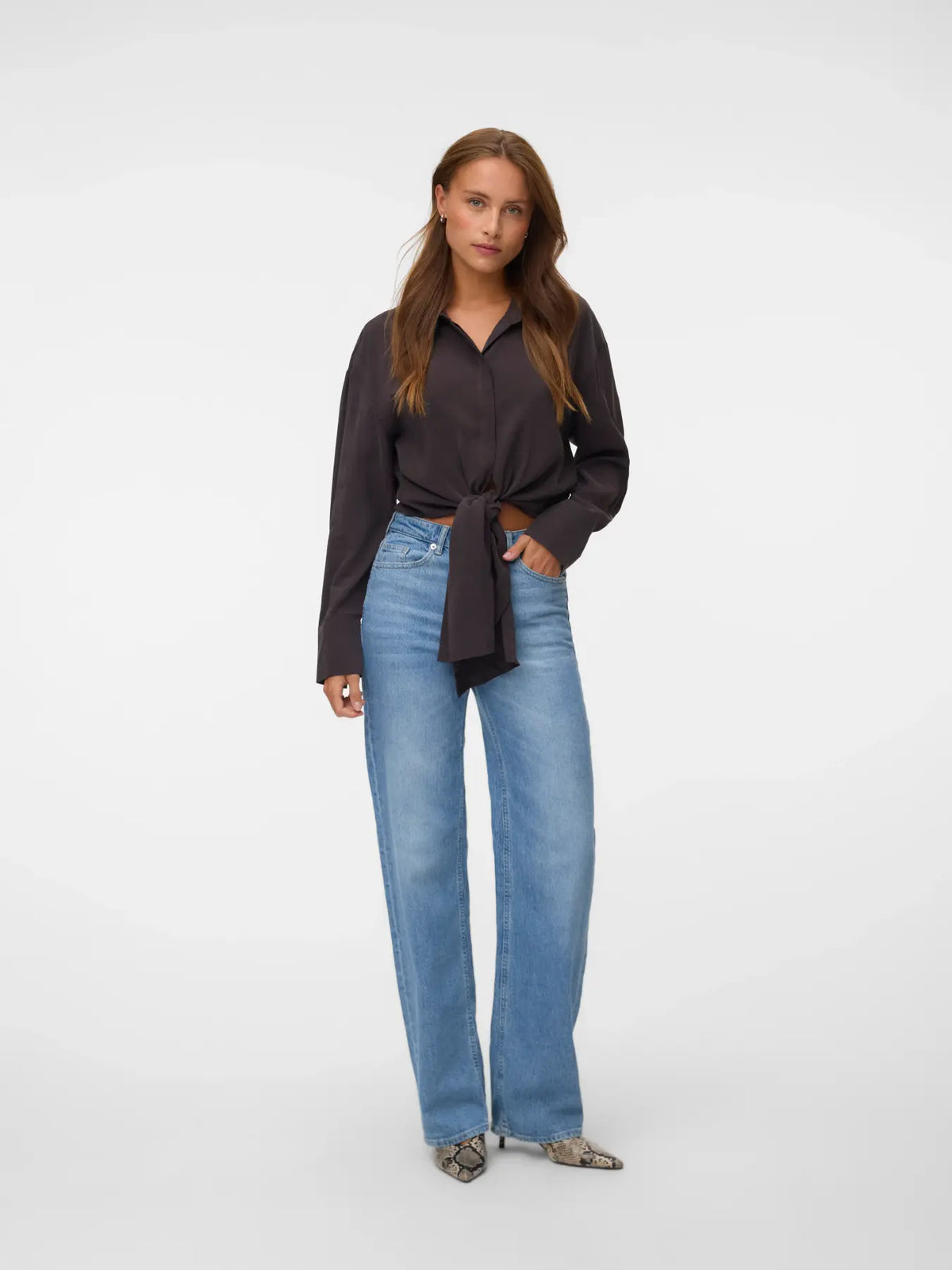 Vero Moda camicia KELLIANA 10355822 Chocolate