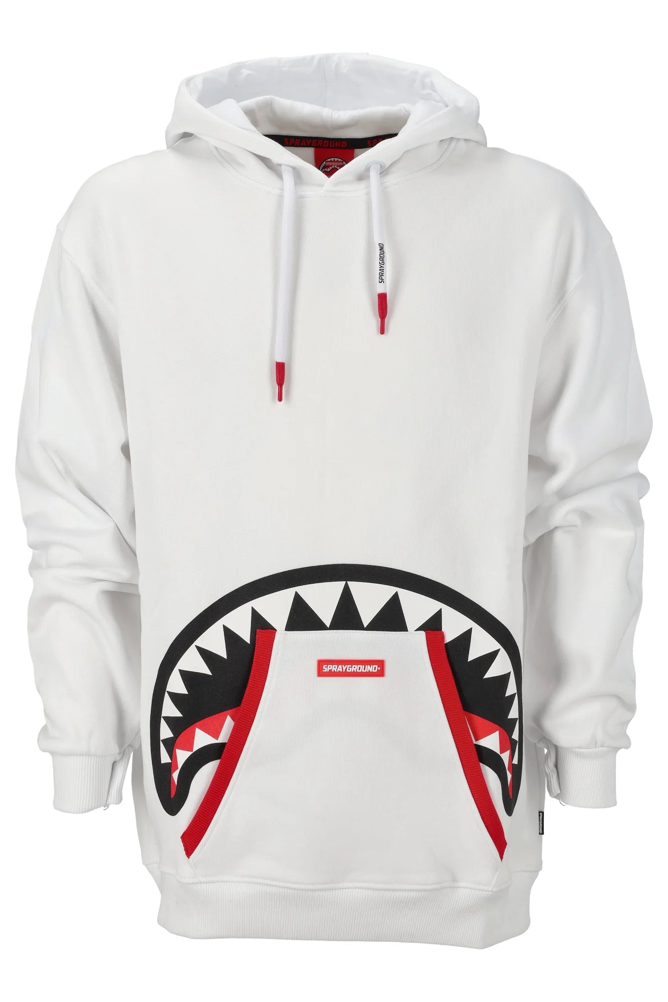 sprayground uomo felpa hidden shark SP364WHT