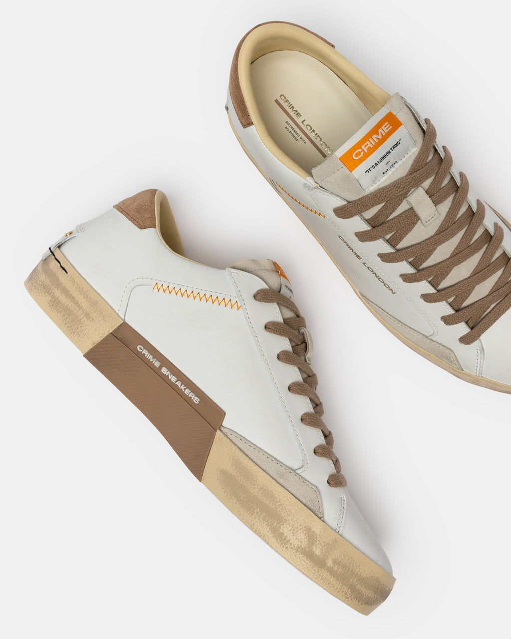 Crime uomo scarpa DISTRESSED LO 19002PP8B