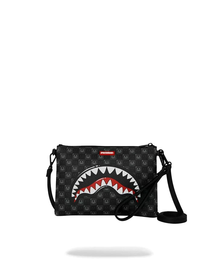 Sprayground pochette SIP WTF BUBBLY BLACK CHECK 9318