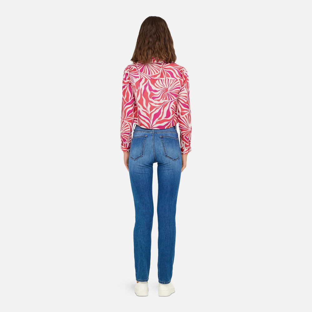 Only donna camicia paula Life 15339993 camellia rose