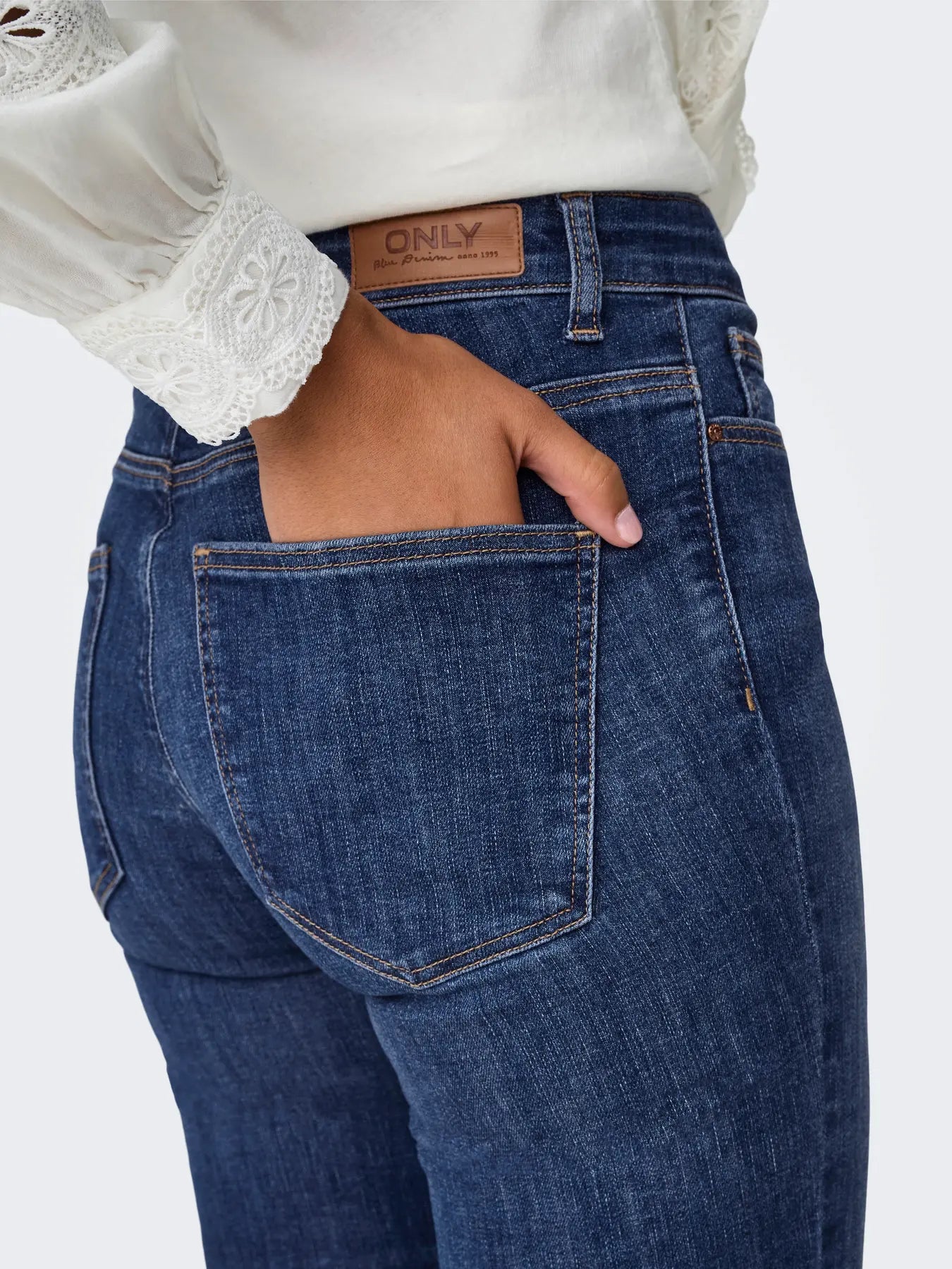Only donna jeans Ann Mid Flared 15337824 Dark Blue
