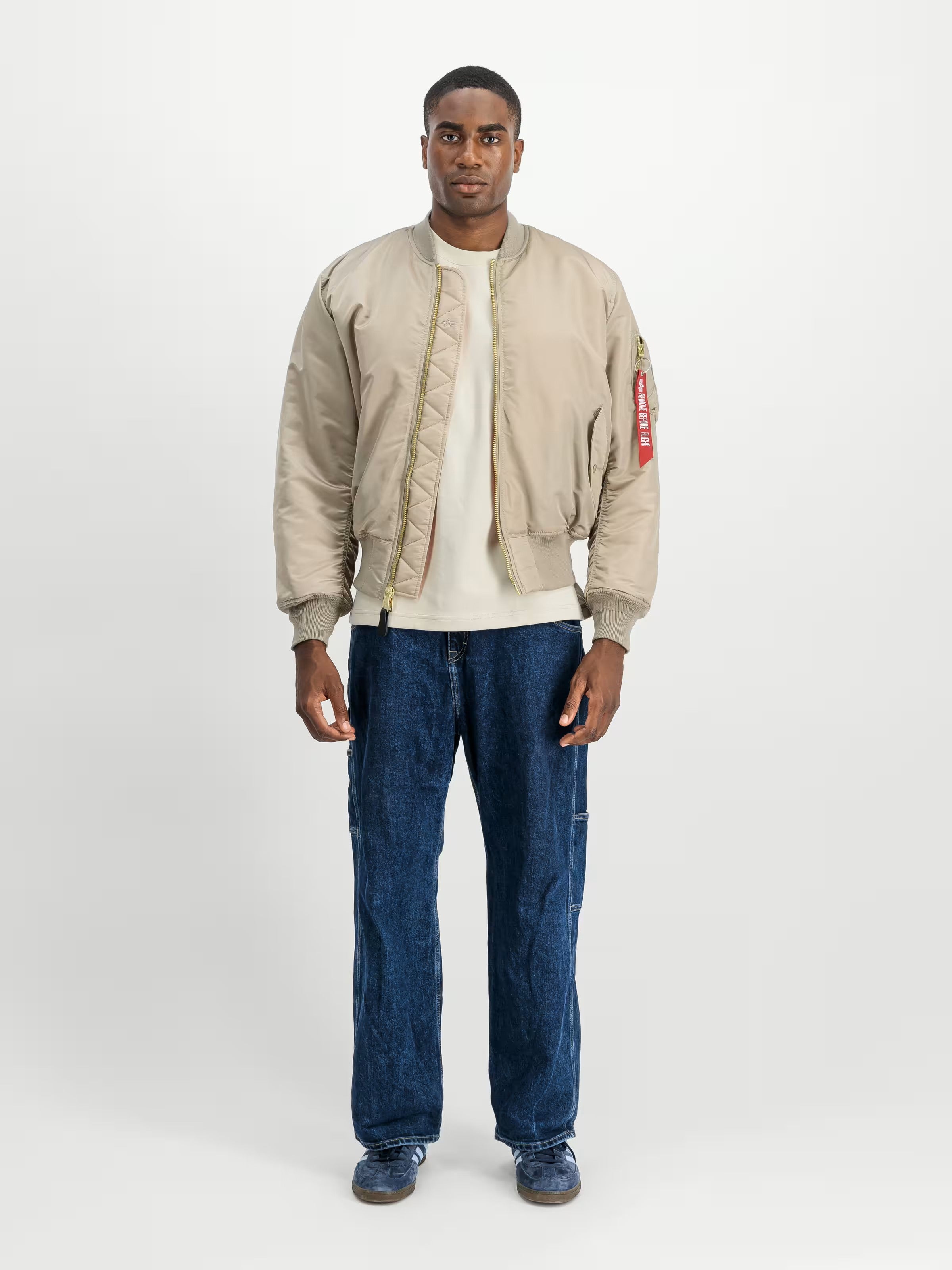 Alpha Industries uomo giubbino MA-1 Heritage 100101AI Vintage Sand