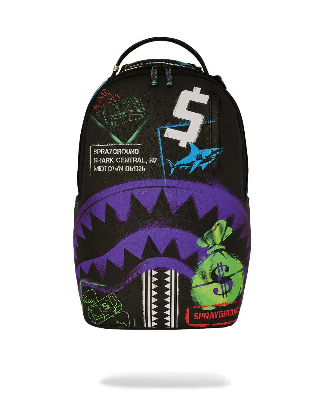 Sprayground zaino Shark Central Stencils 910B7620NSZ