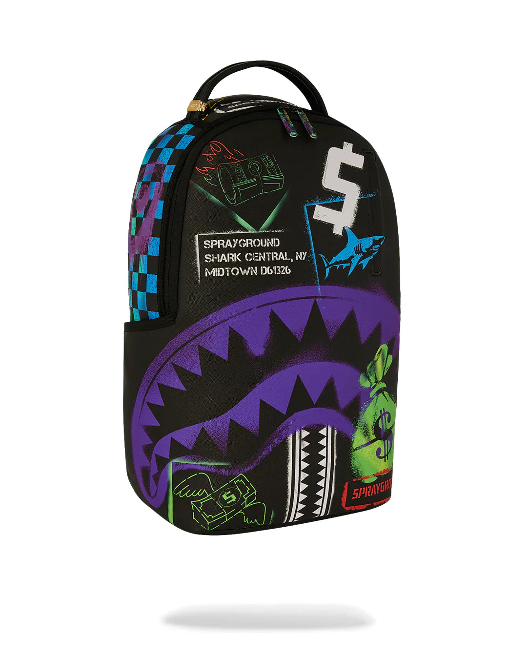 Sprayground zaino Shark Central Stencils 910B7620NSZ