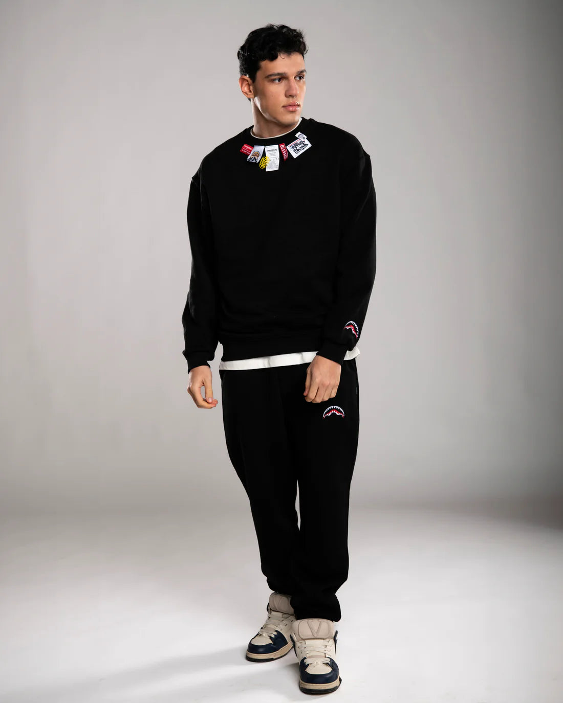 Sprayground uomo felpa Label SP772GBLK