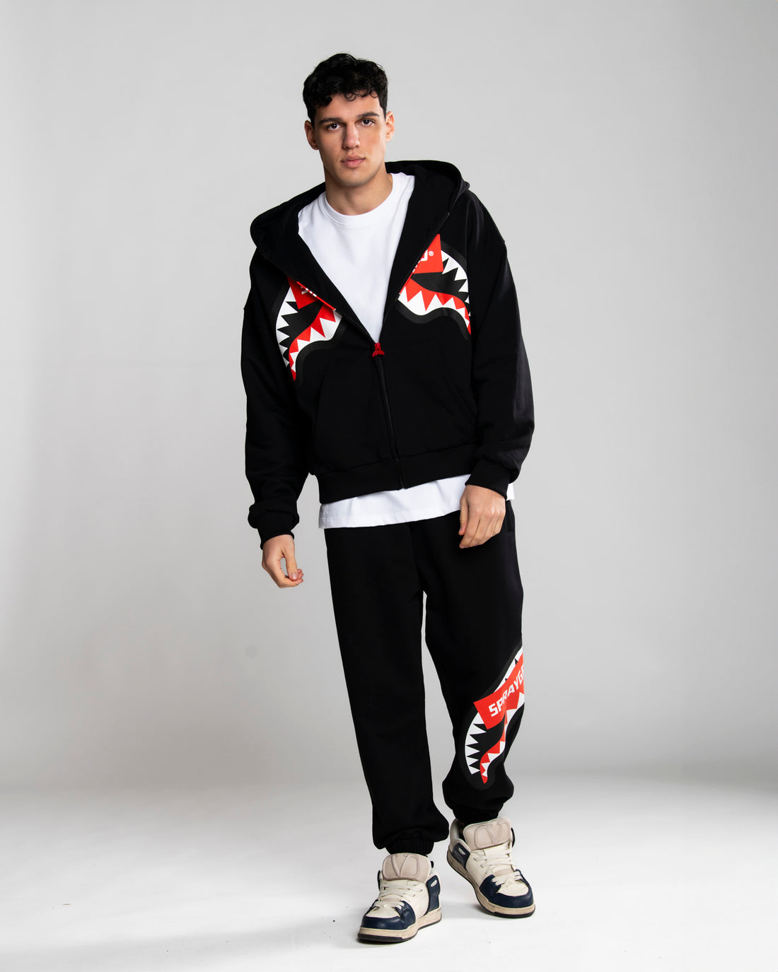 Sprayground uomo felpa Smash Logo Perfect SP785GBLK