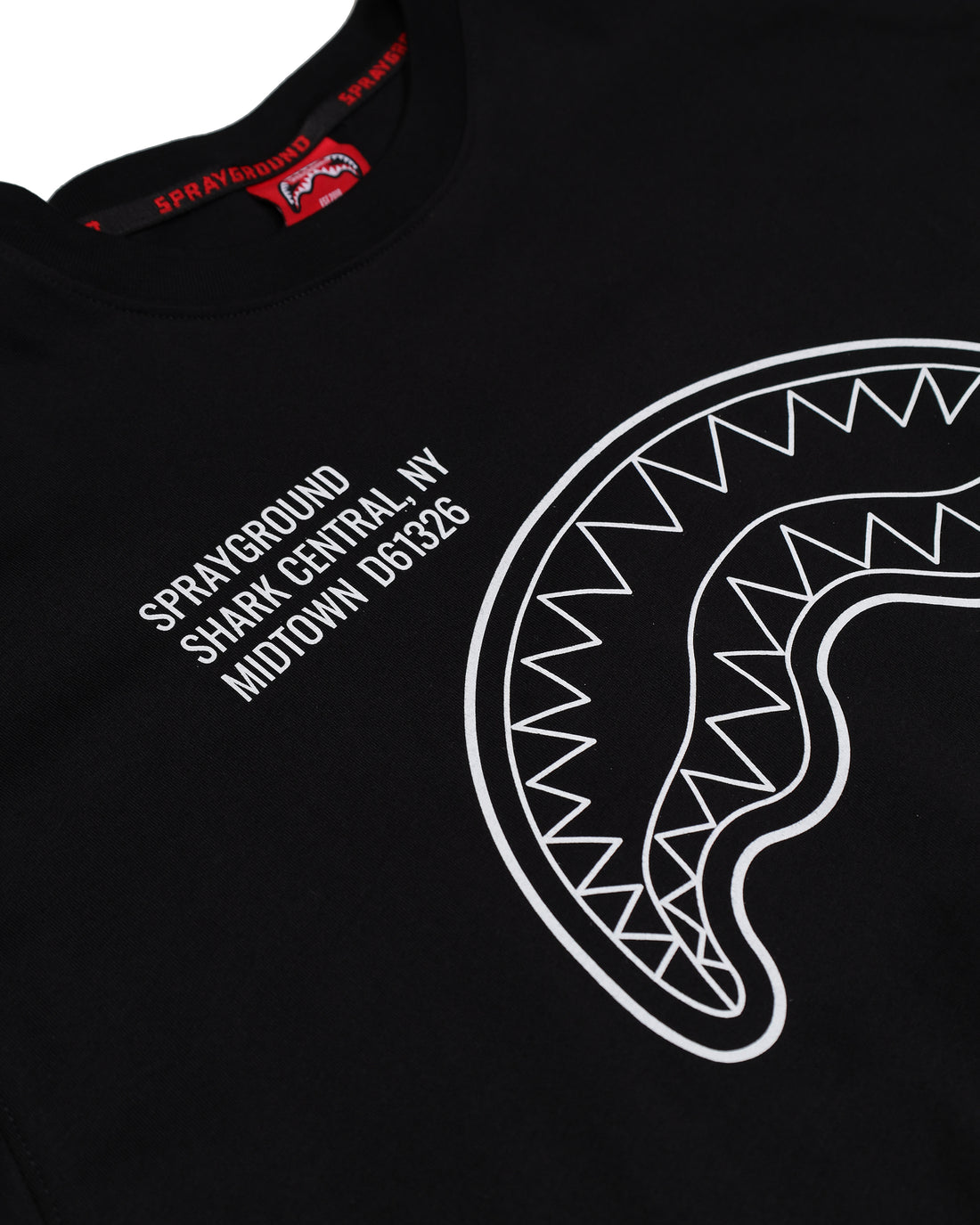 Sprayground uomo t-shirt Shark Central New SP831BLK
