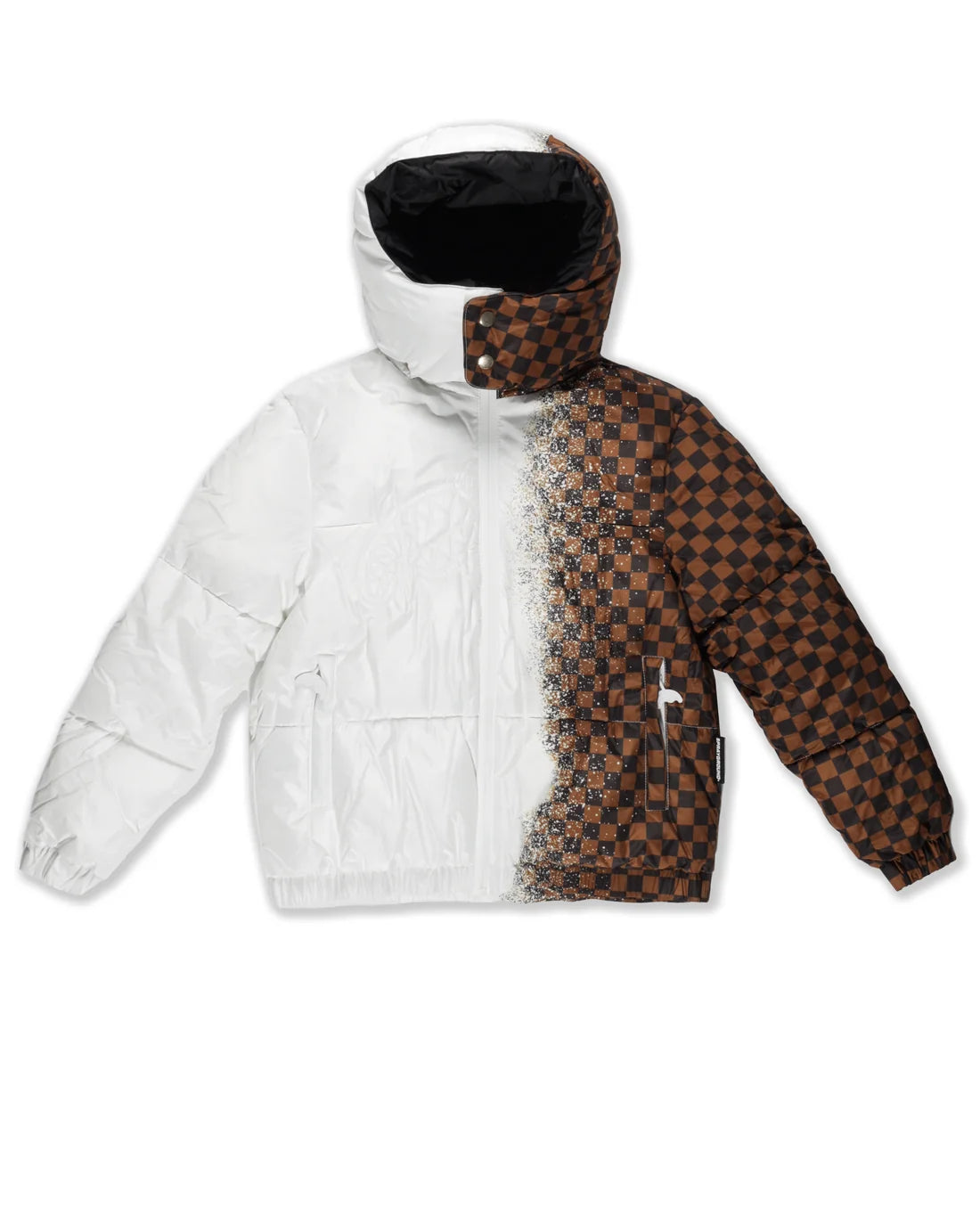 Sprayground uomo giubbino GREY CHECK DOWN SP902WHT