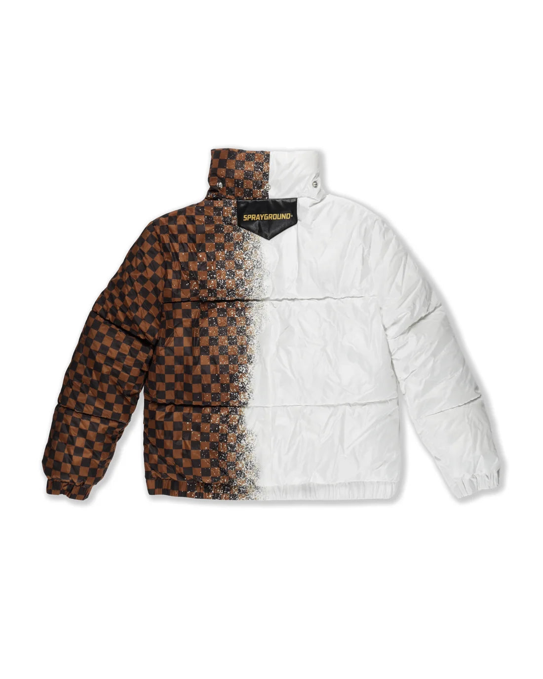 Sprayground uomo giubbino GREY CHECK DOWN SP902WHT