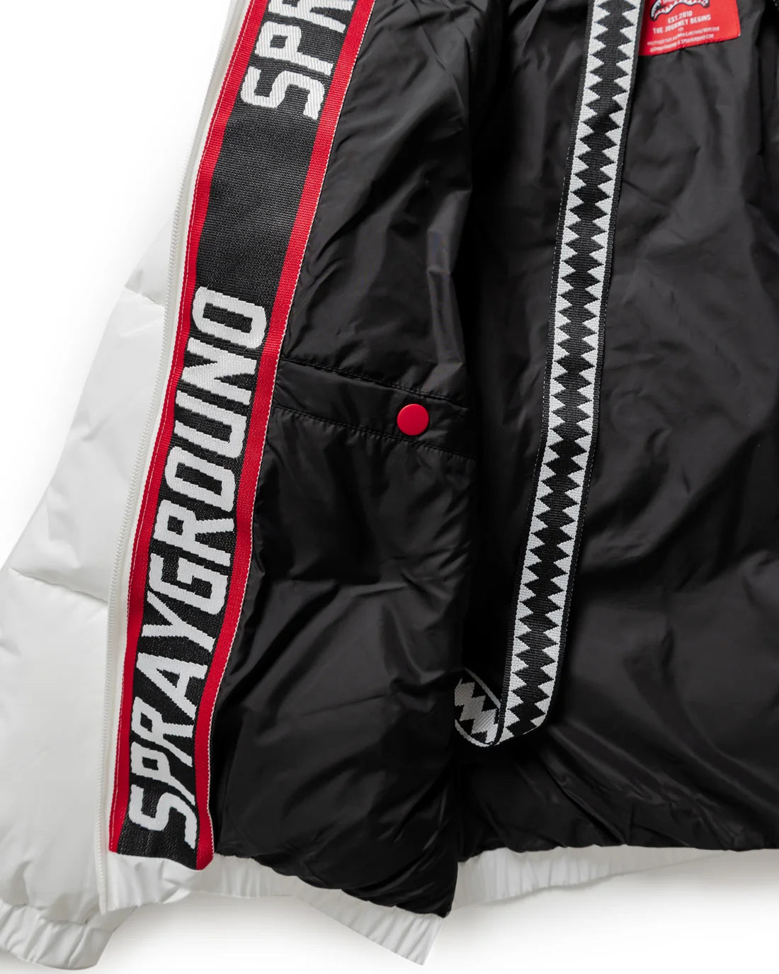 Sprayground uomo giubbino GREY CHECK DOWN SP902WHT