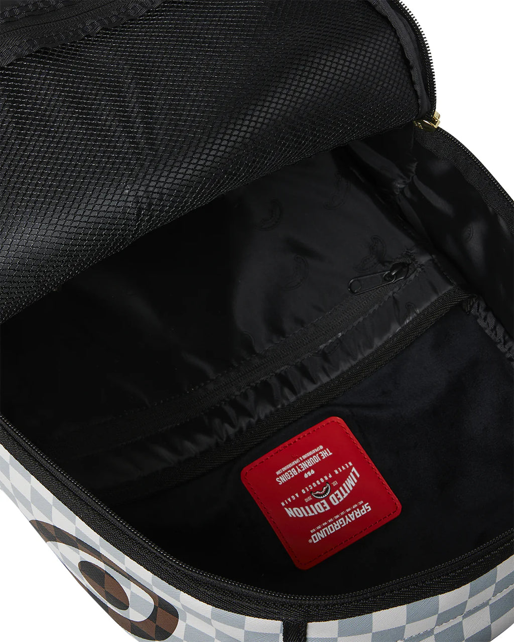 Sprayground zaino CREAM BROWN TEAR CHECK