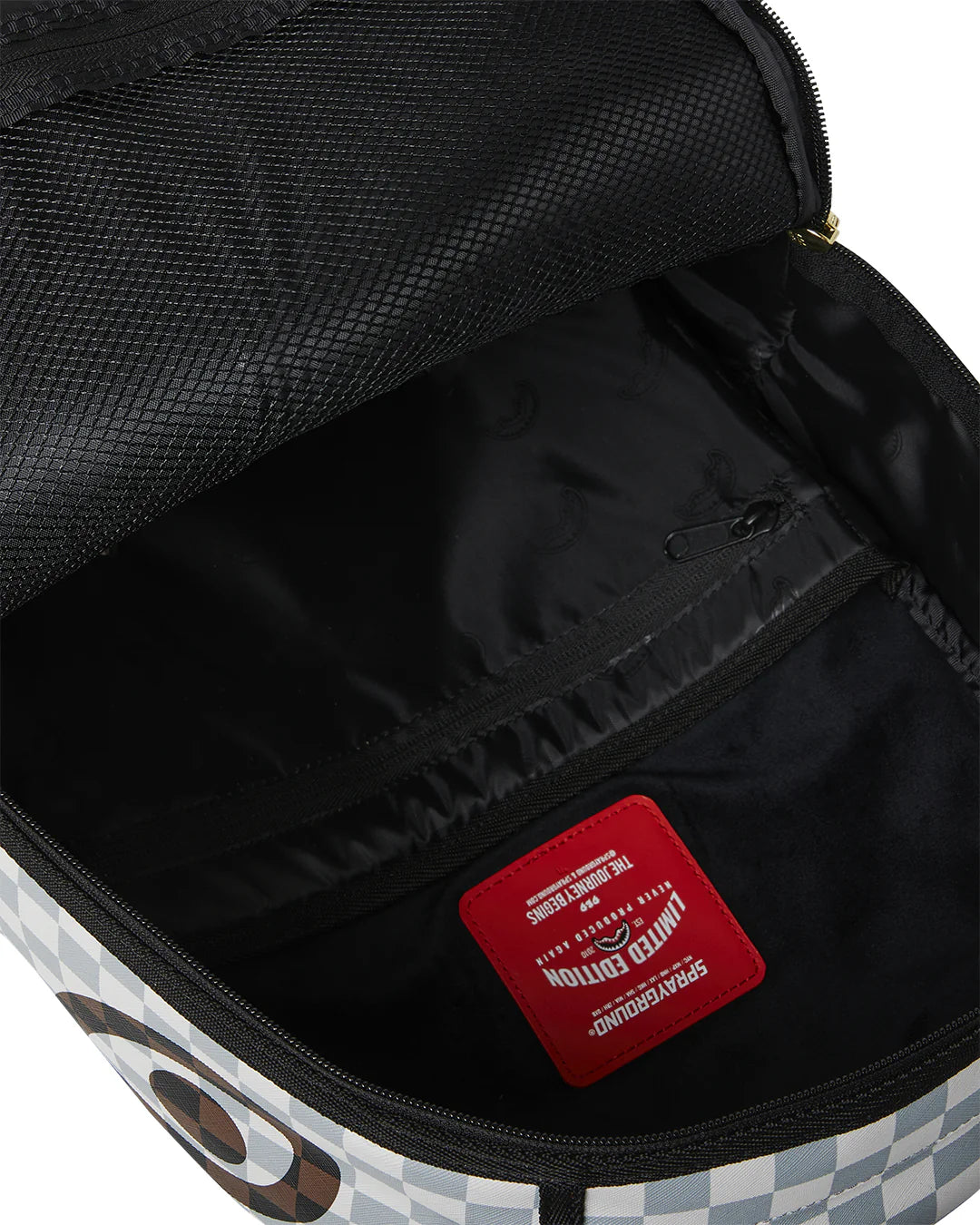 Sprayground zaino CREAM BROWN TEAR CHECK