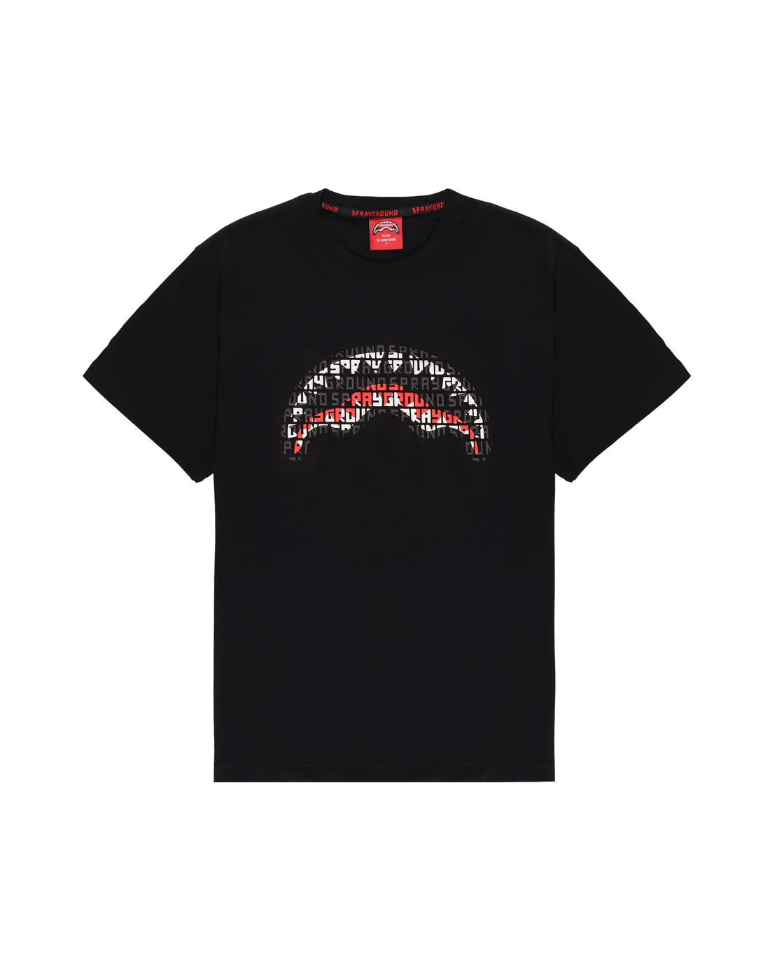 Sprayground uomo t-shirt INFINITY SHARK SP858BLK