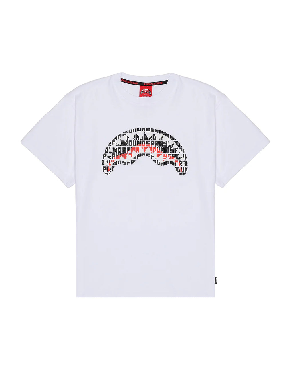 Sprayground uomo t-shirt INFINITY SHARK SP858WHT