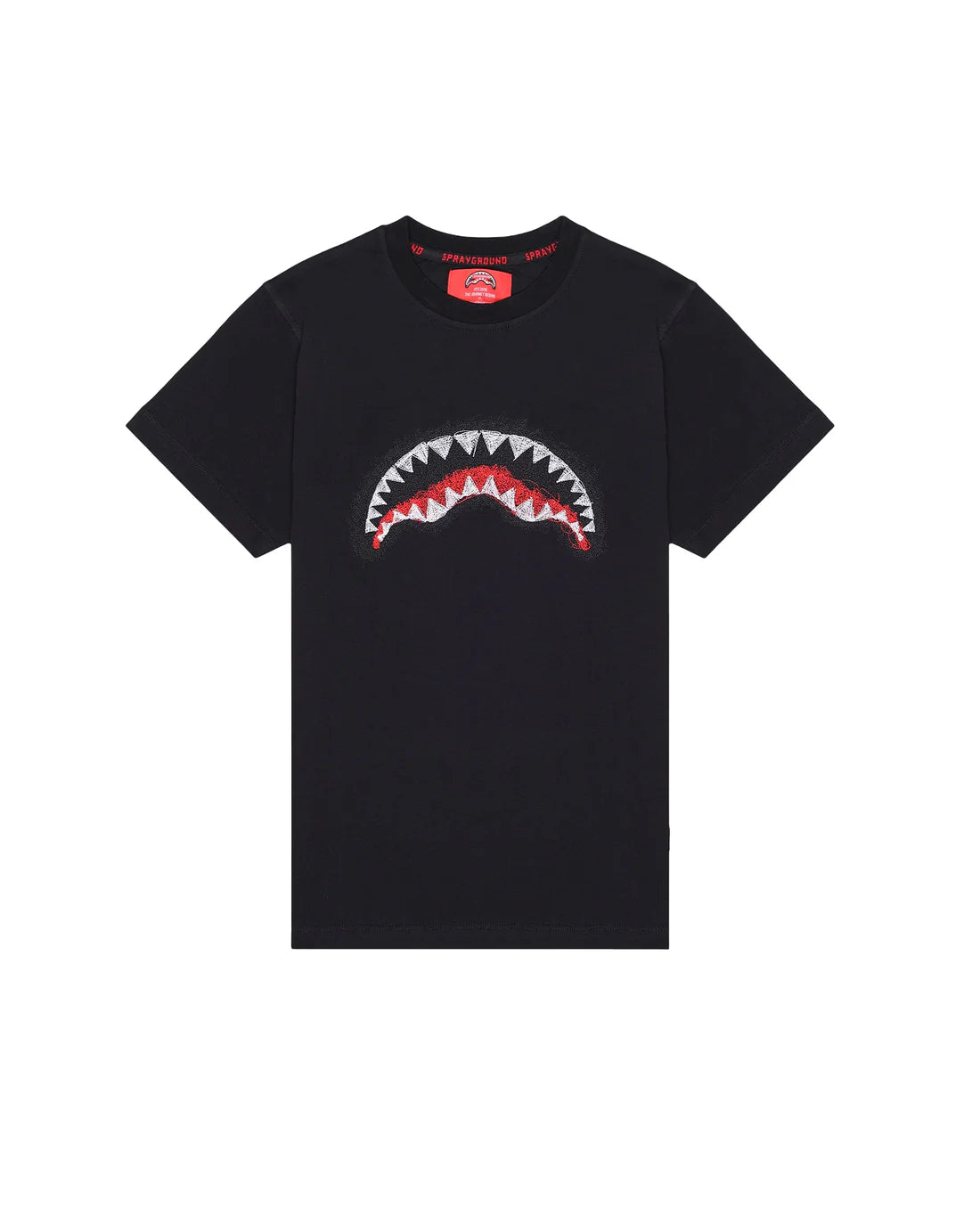 Sprayground uomo t-shirt SCRIBBLE SHARK SP862BLK
