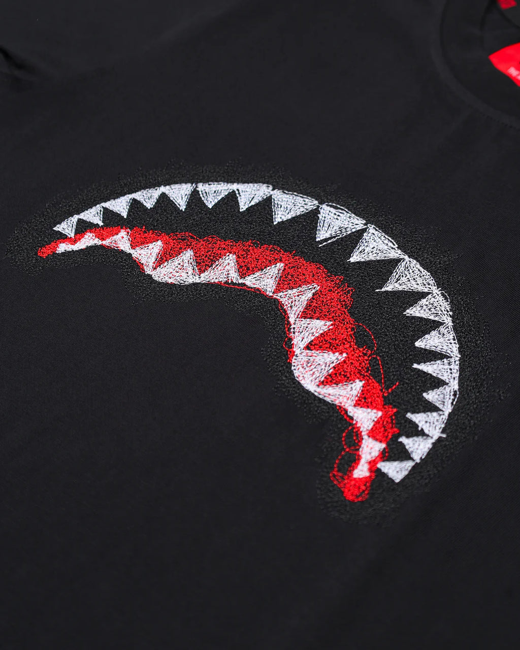 Sprayground uomo t-shirt SCRIBBLE SHARK SP862BLK