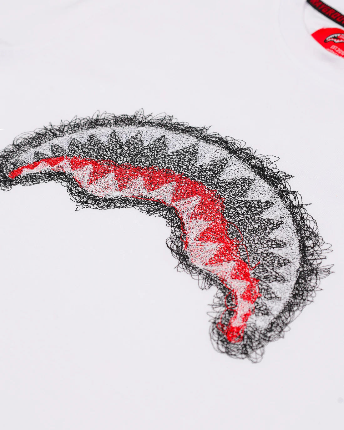 Sprayground uomo t-shirt SCRIBBLE SHARK SP862WHT