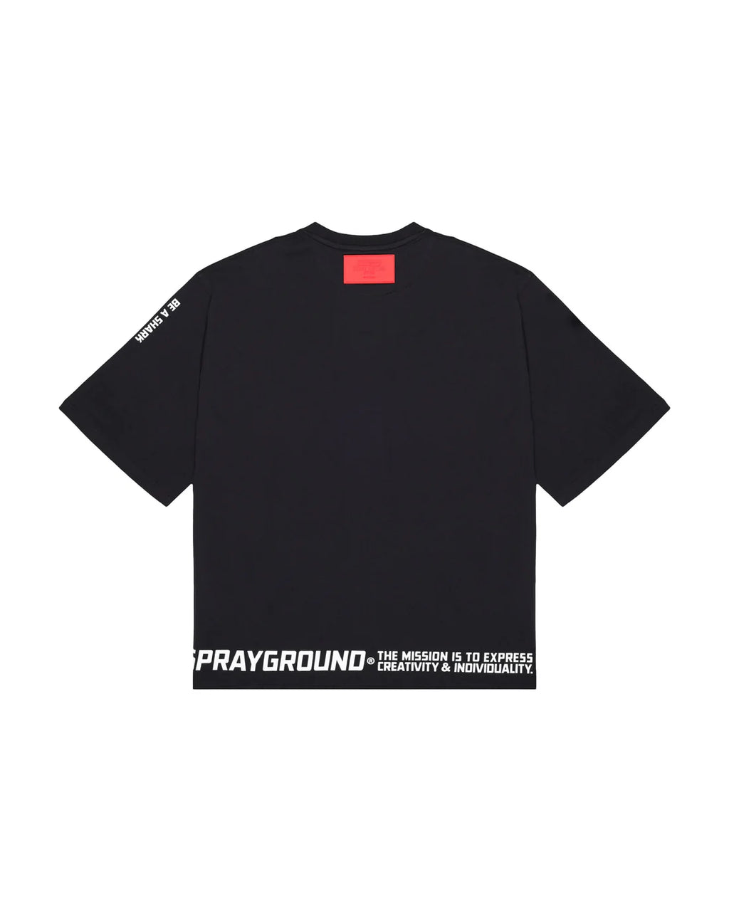 Sprayground uomo t-shirt BE A SHARK BOXY SP876BLK