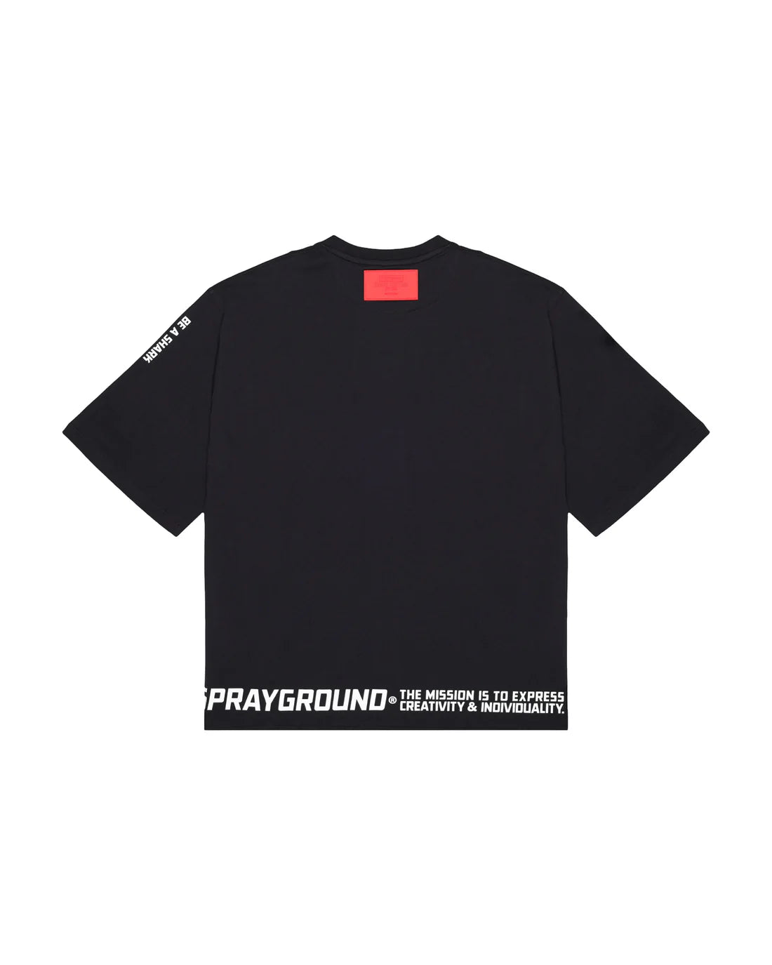 Sprayground uomo t-shirt BE A SHARK BOXY SP876BLK