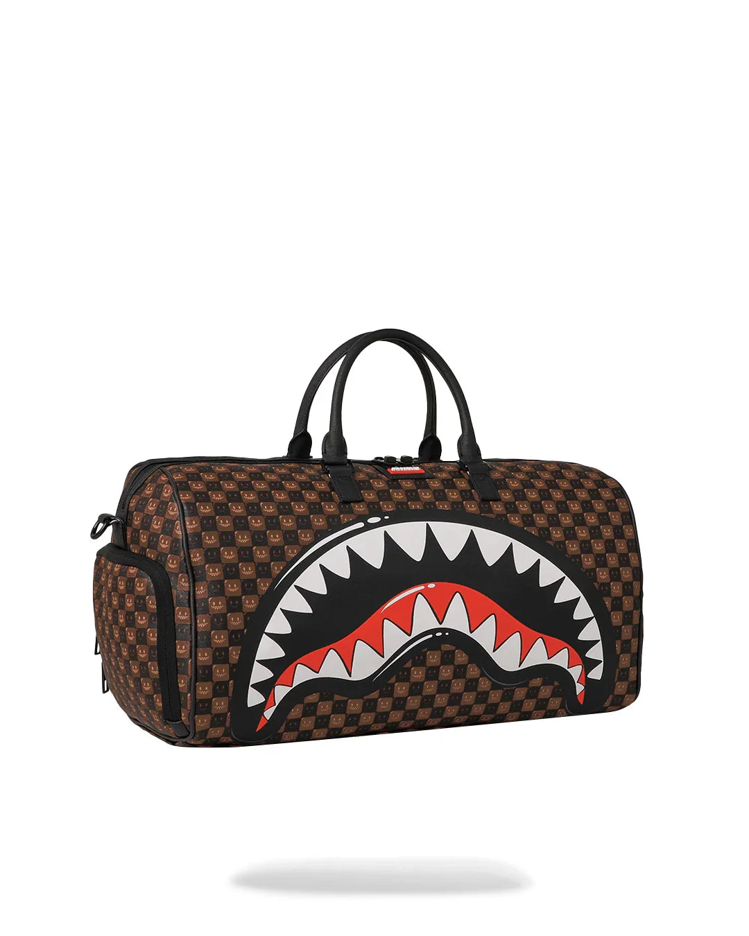 Sprayground borsa SIP WTF BUBBLE BROWN CHECK DUFFLE D9306