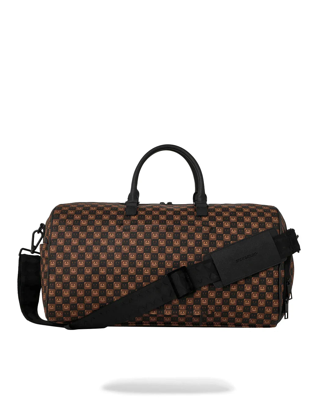 Sprayground borsa SIP WTF BUBBLE BROWN CHECK DUFFLE D9306