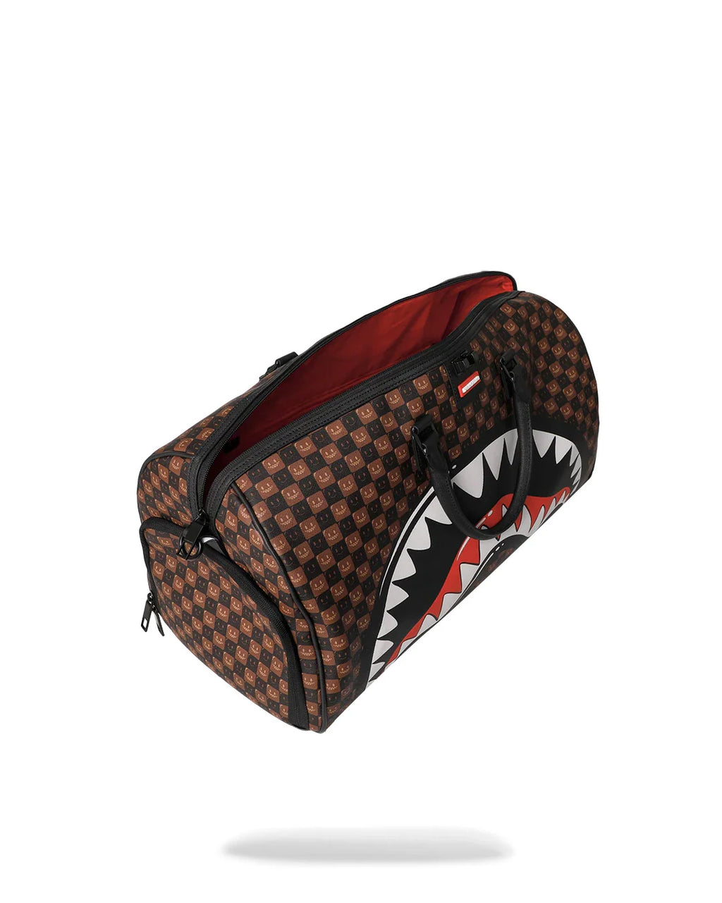 Sprayground borsa SIP WTF BUBBLE BROWN CHECK DUFFLE D9306