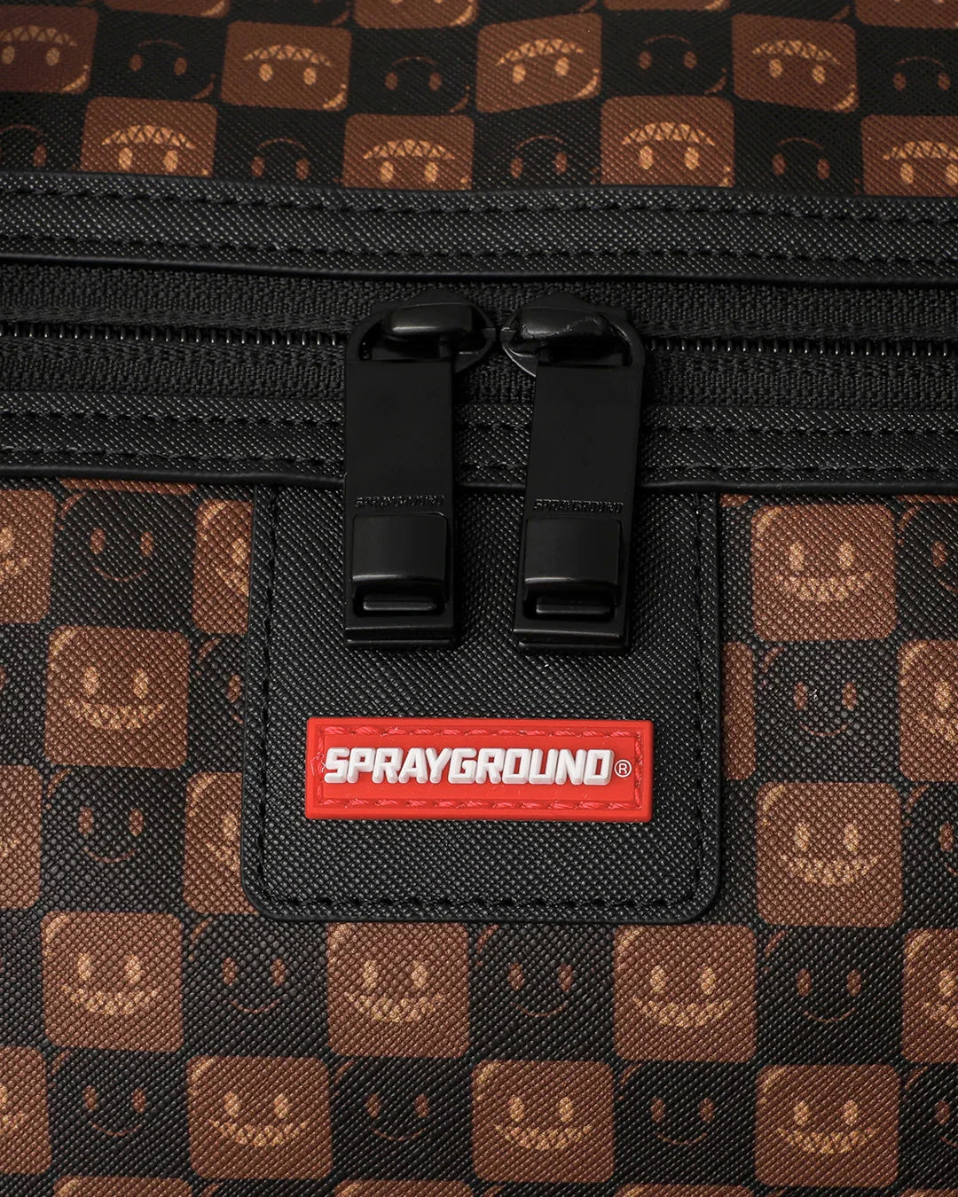 Sprayground borsa SIP WTF BUBBLE BROWN CHECK DUFFLE D9306