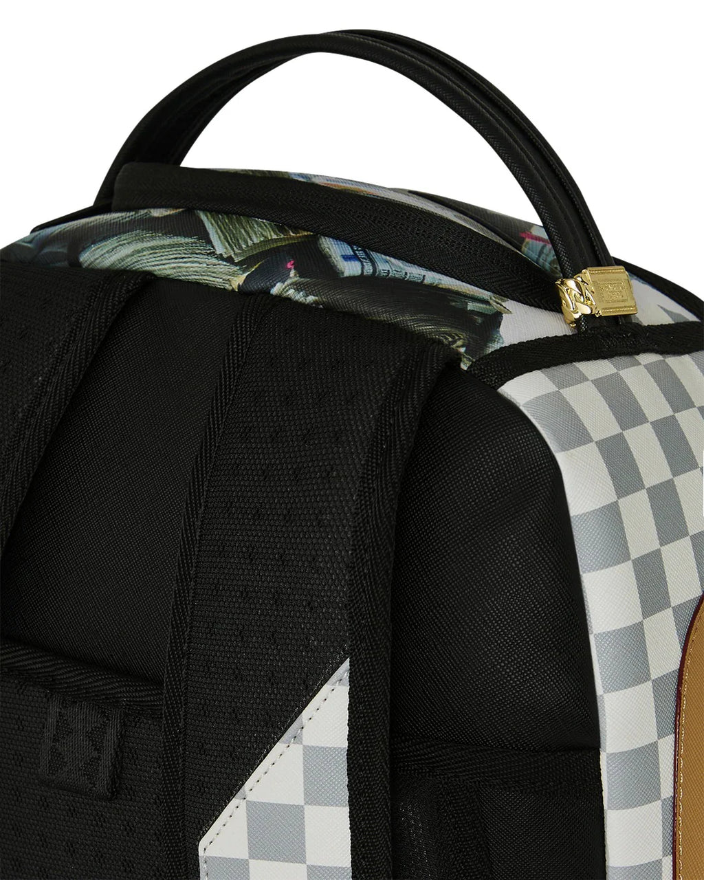 Sprayground zaino CREAM CHECK FULL OF CASH B8545