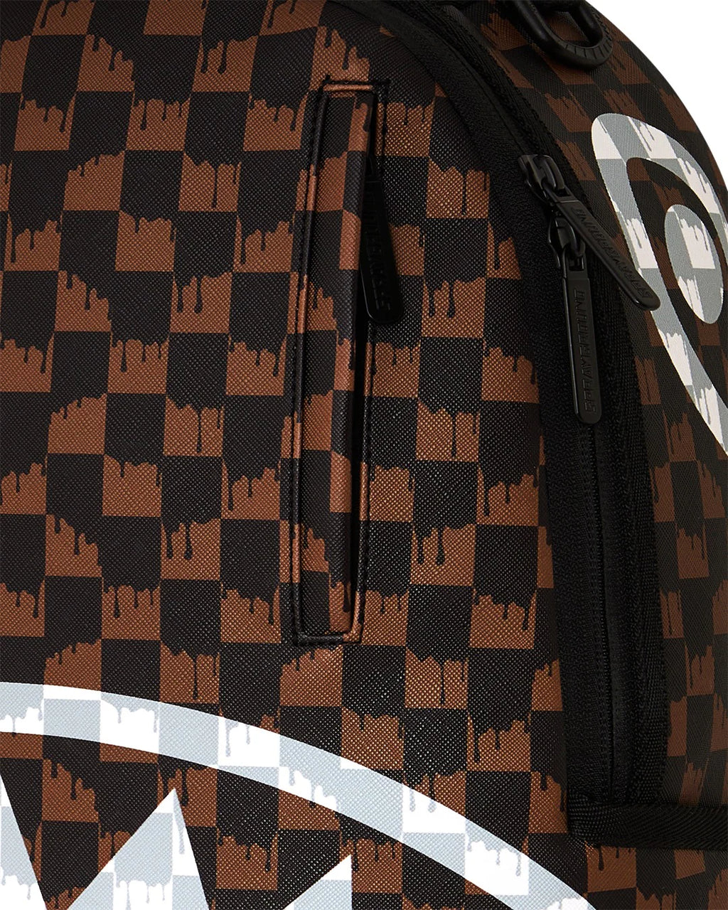 Sprayground zaino BROWN AND CREAM DRIP CHECK B8552