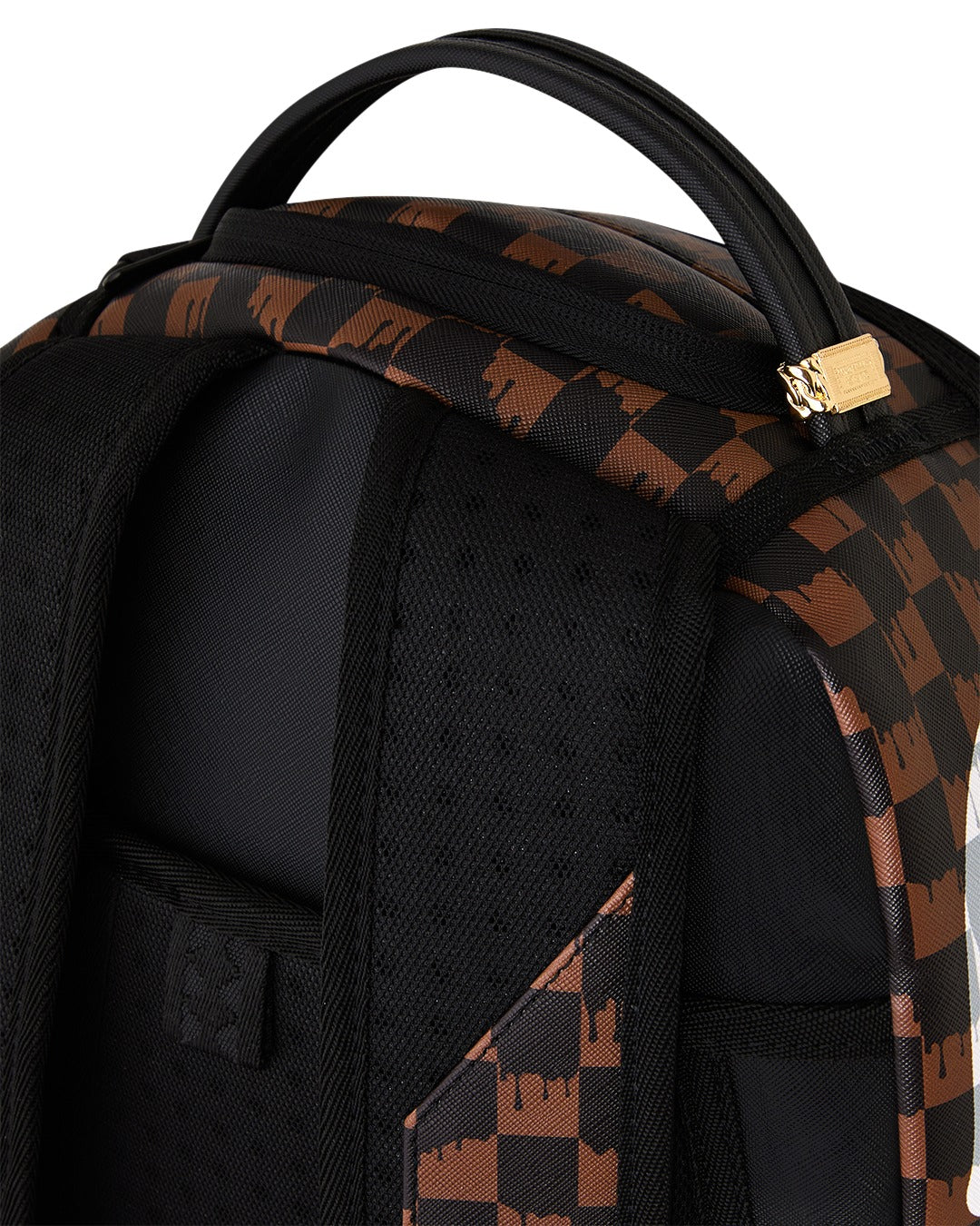 Sprayground zaino BROWN AND CREAM DRIP CHECK B8552