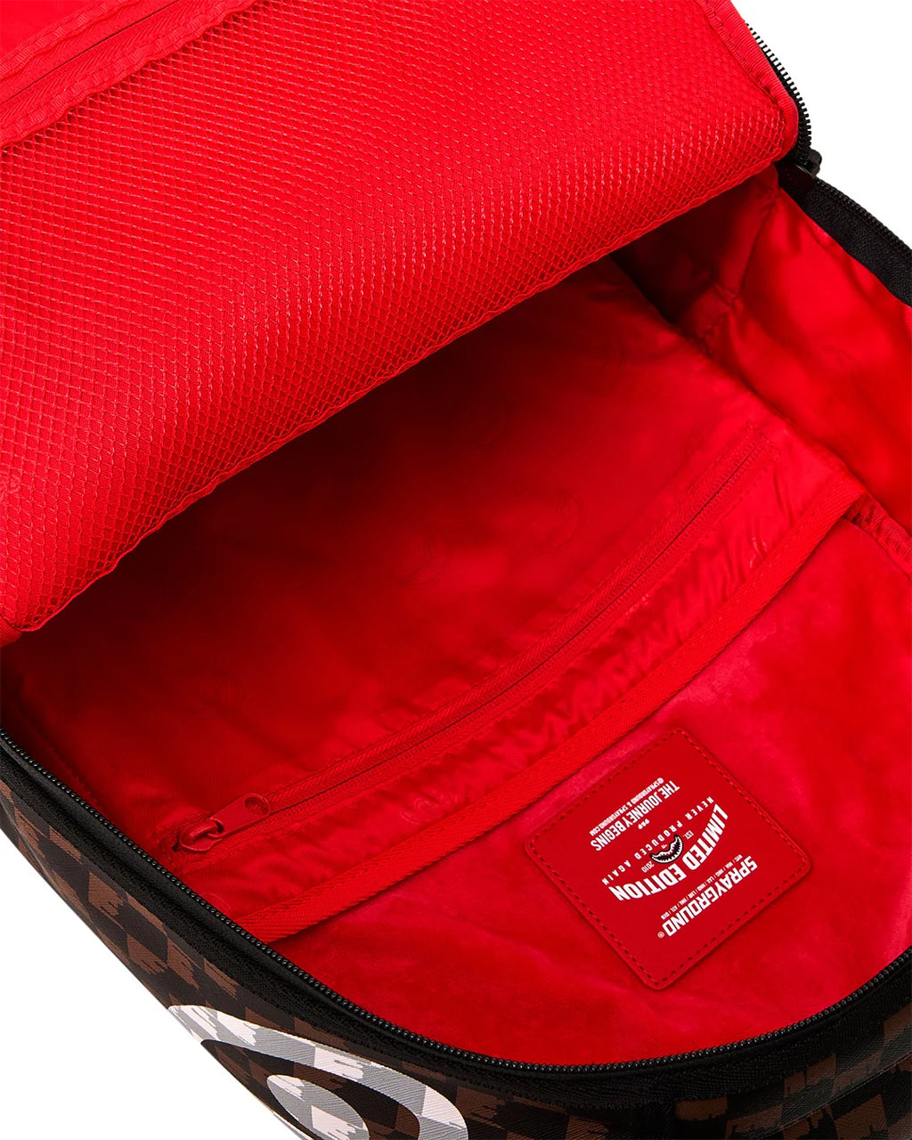 Sprayground zaino BROWN AND CREAM DRIP CHECK B8552