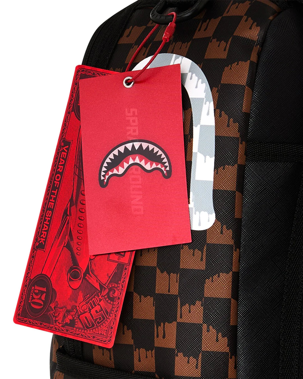 Sprayground zaino BROWN AND CREAM DRIP CHECK B8552