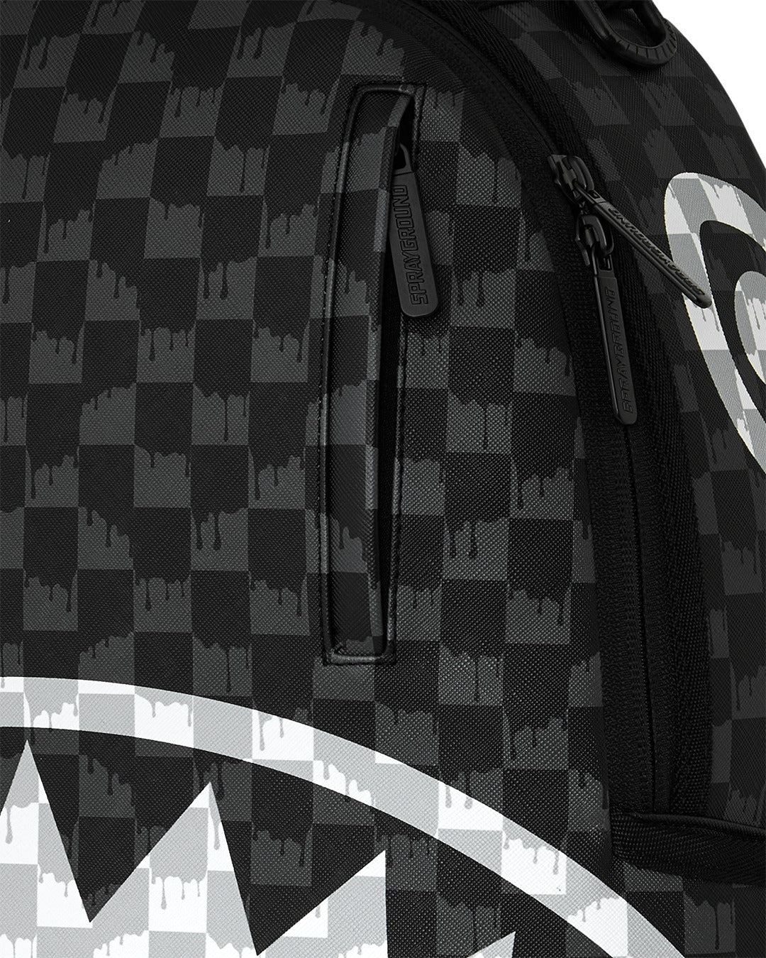 Sprayground zaino BLACK AND WHITE DRIP CHECK B8553