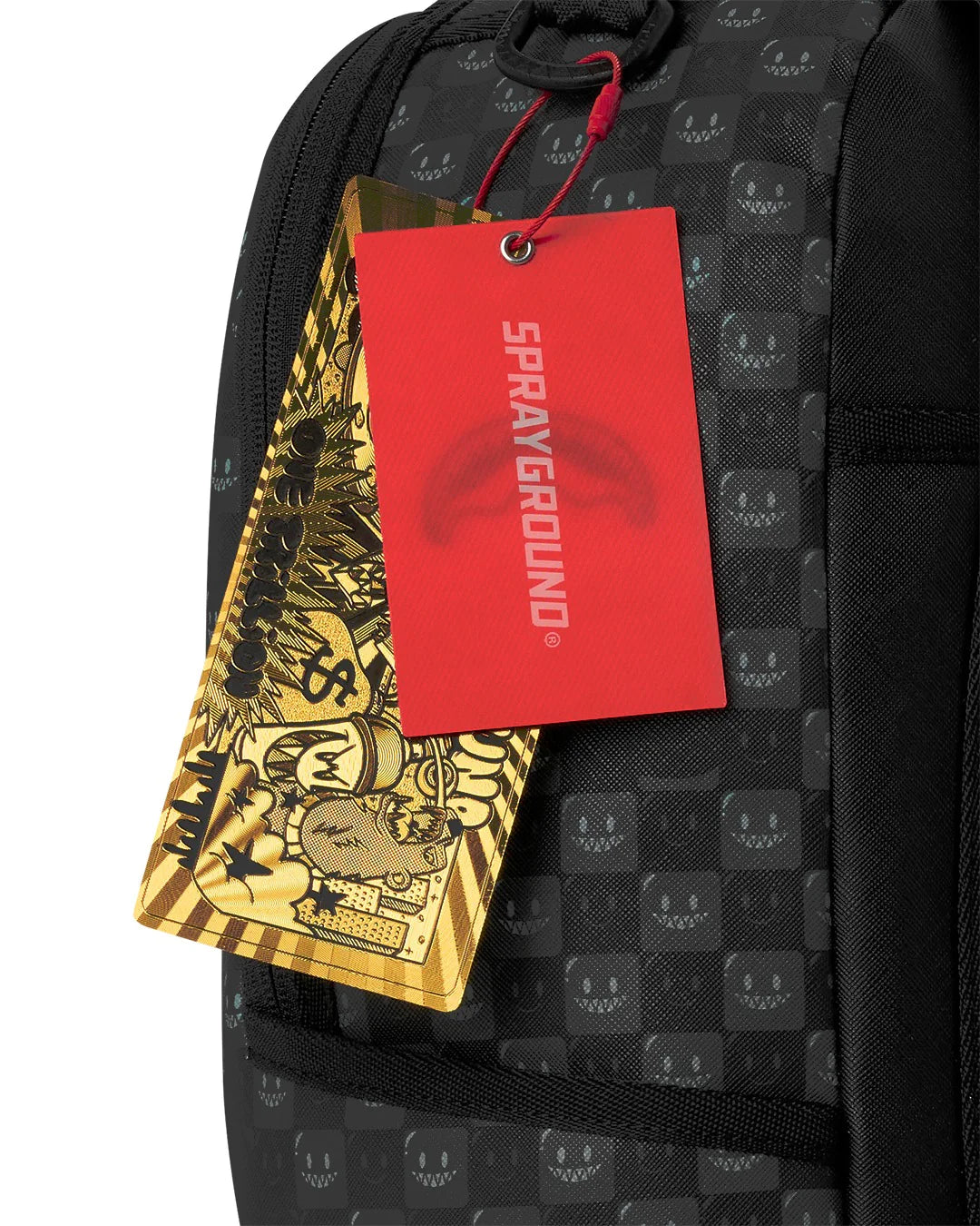 Sprayground zaino SIP WTF BUBBLY BLACK CHECK B8633