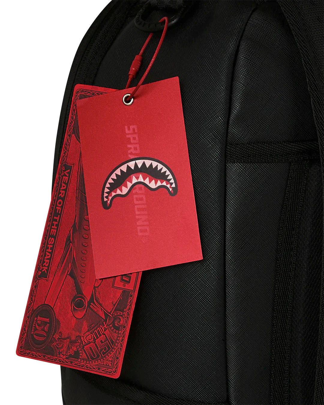 Sprayground zaino BLACKED OUT EMBOSSED GOLD TOOTH B9325