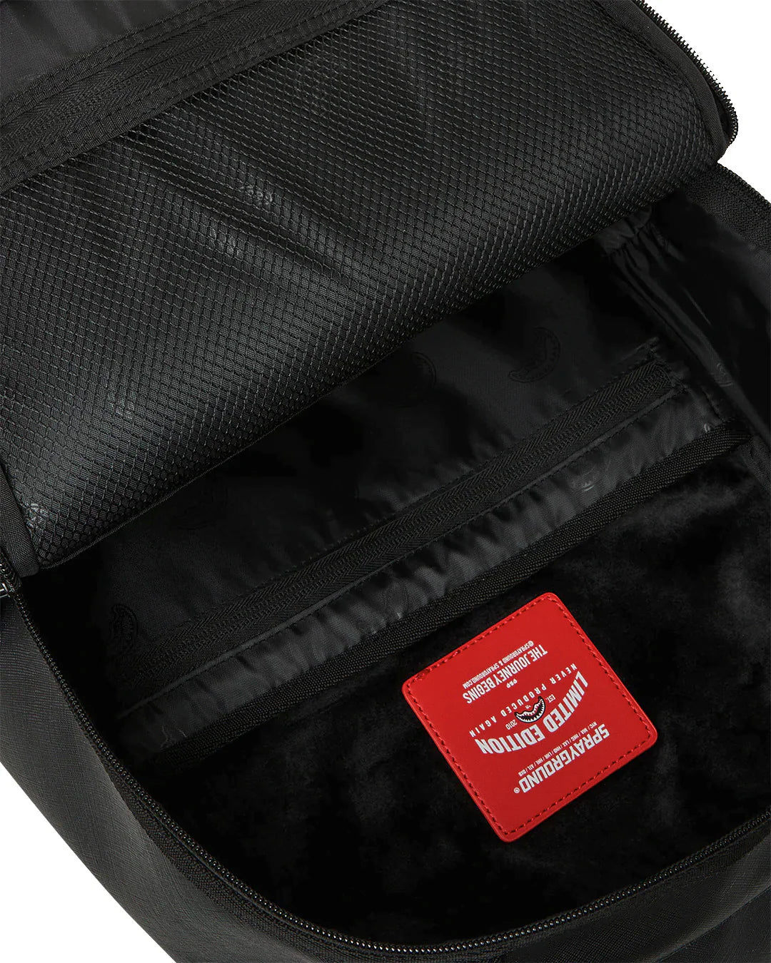 Sprayground zaino BLACKED OUT EMBOSSED GOLD TOOTH B9325