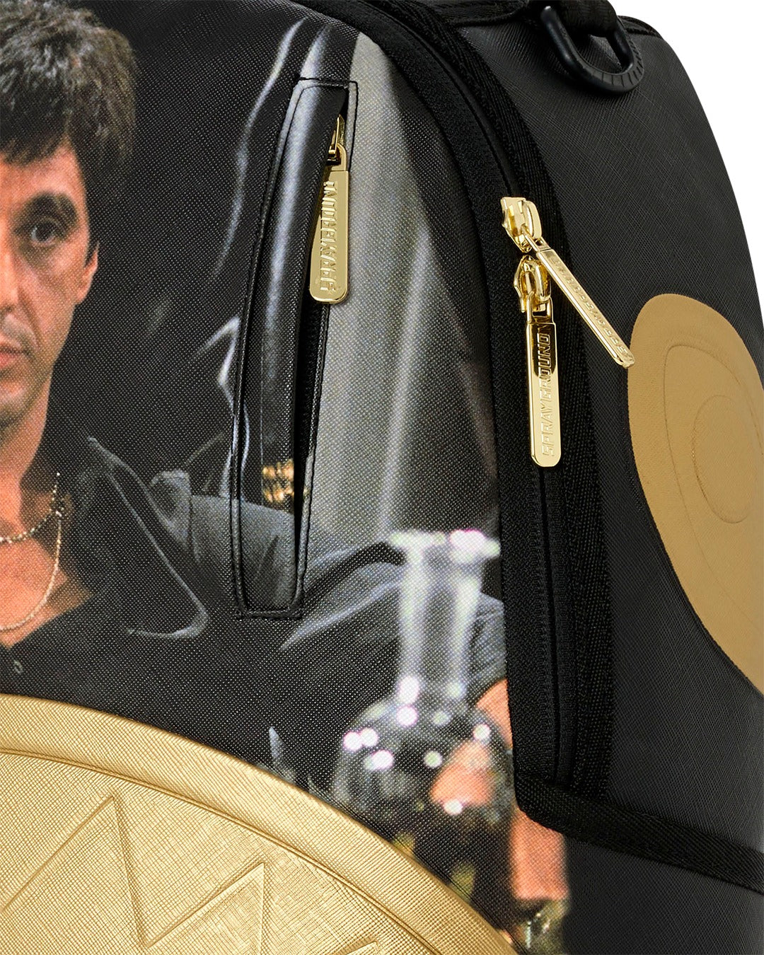 Sprayground zaino SCARFACE GOLD EMBOSSED B9555
